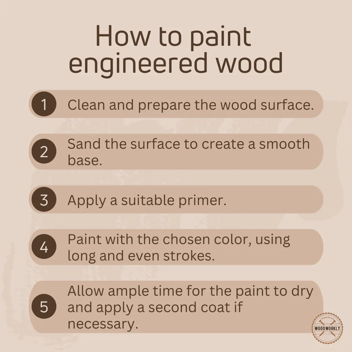 How to paint engineered wood