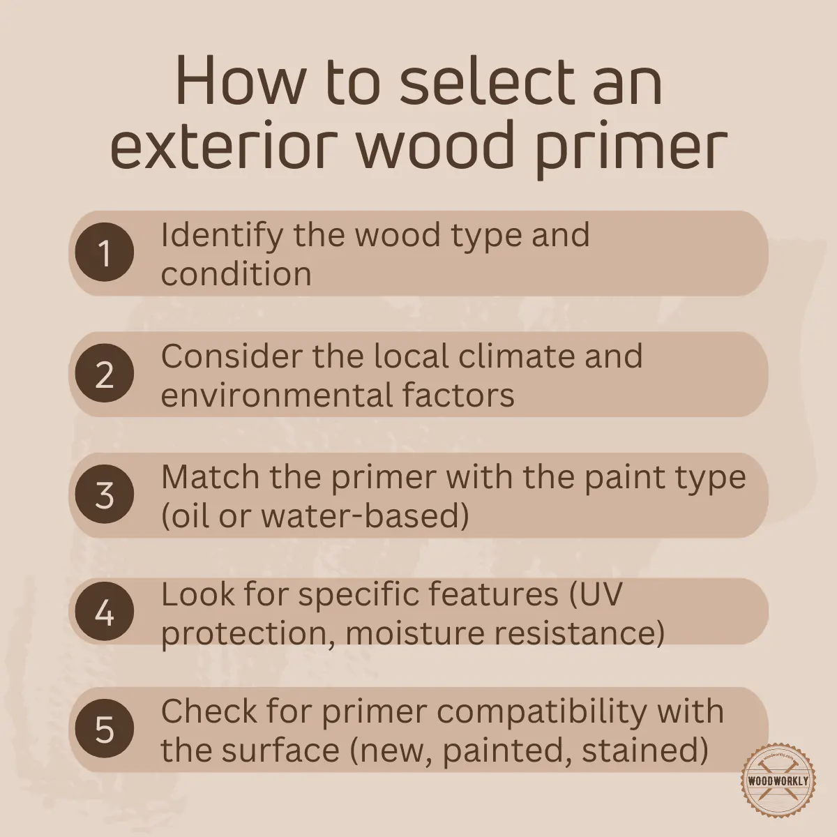 How to select an exterior wood primer