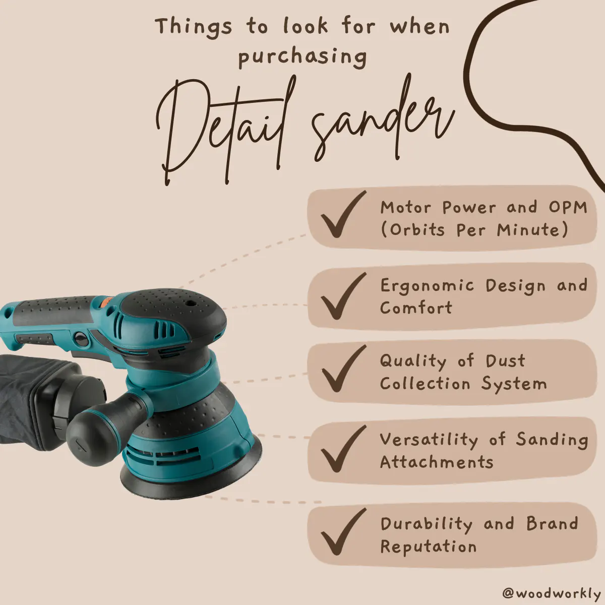 Things to look for when purchasing a detail sander for furniture