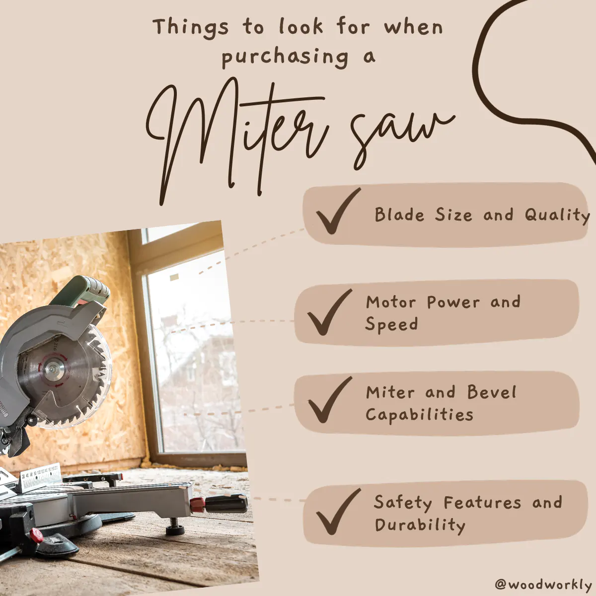 Things to look for when purchasing a miter saw
