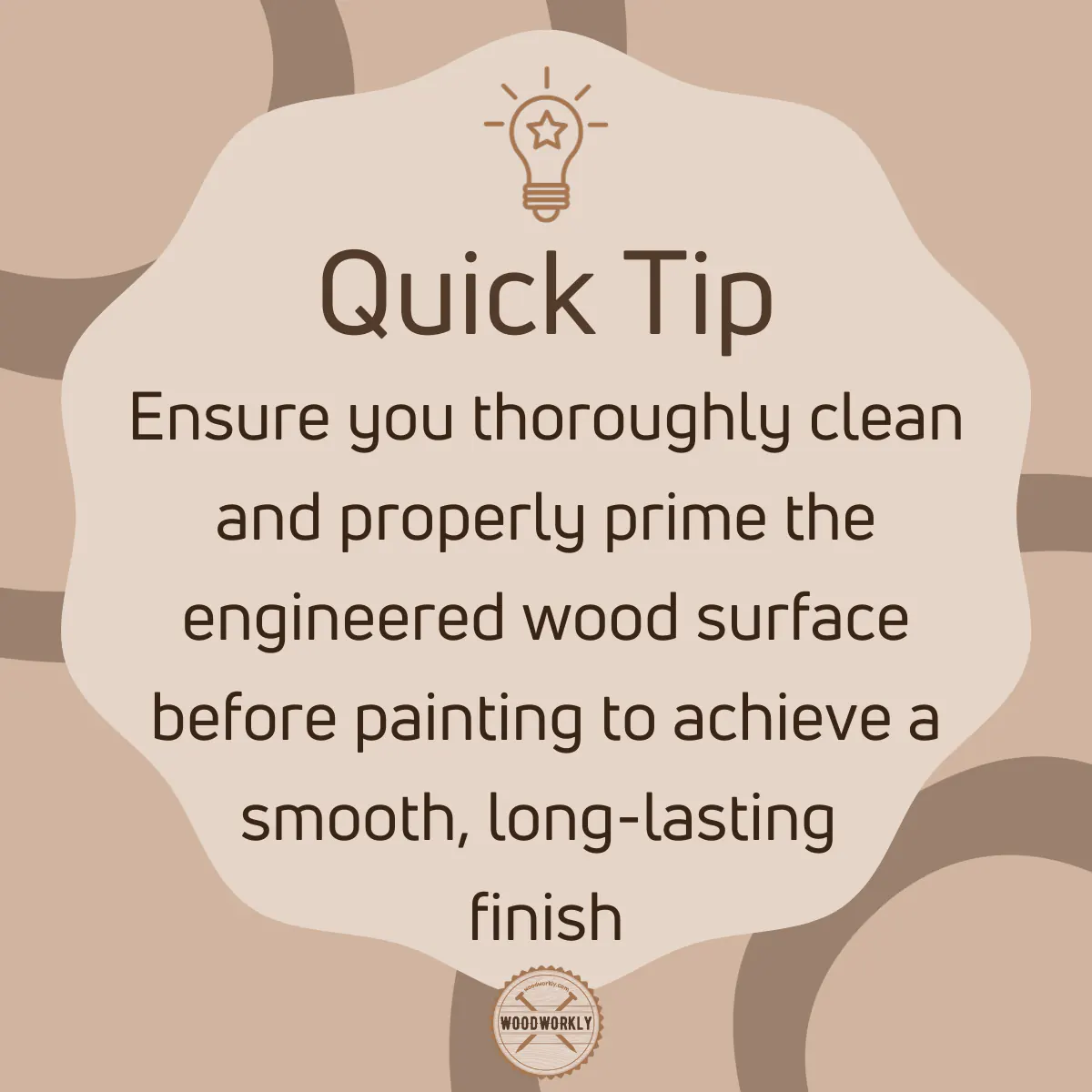 Tip for painting engineered wood