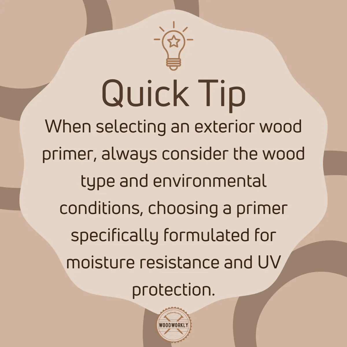 Tip for selecting an exterior wood primer