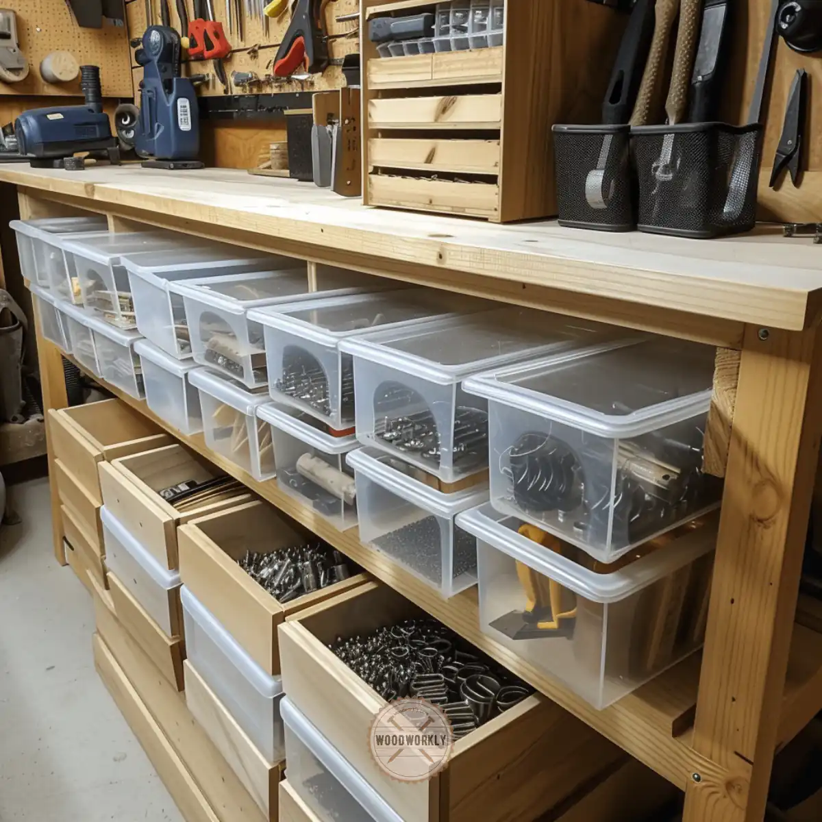 Clear Storage Bins for Small Parts