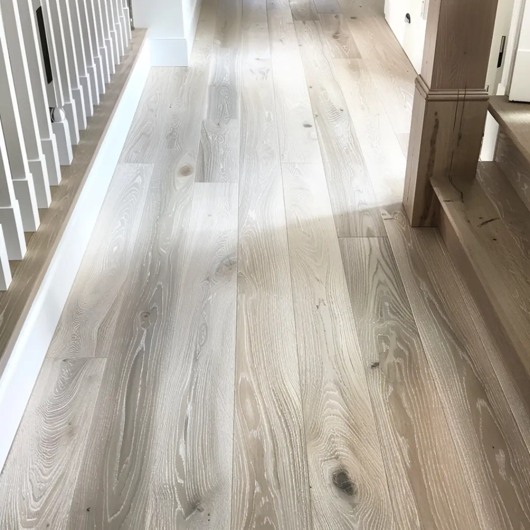 Bleached and Limed White Oak Flooring