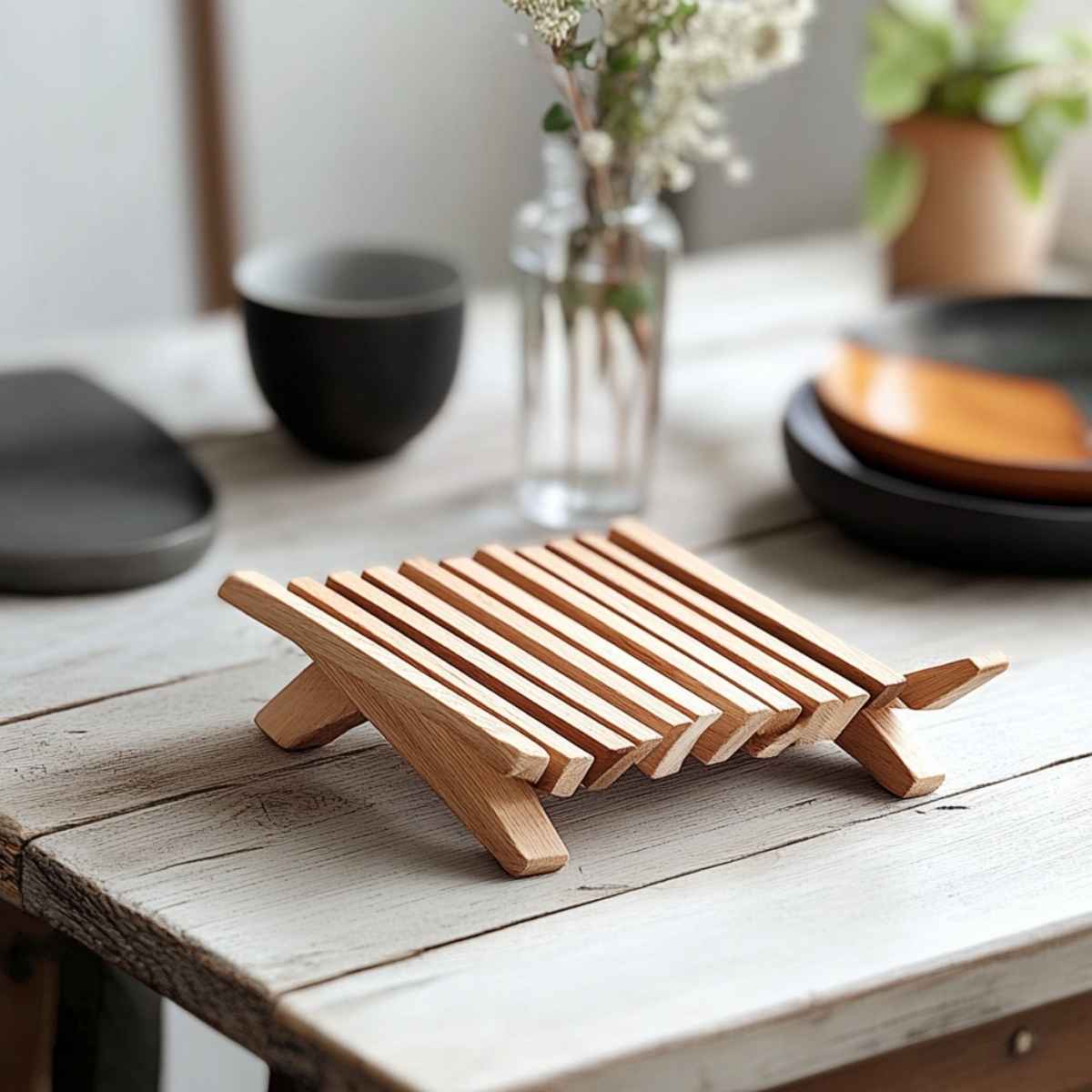 Foldable Wooden Trivet